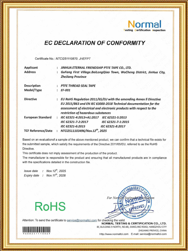 Certification